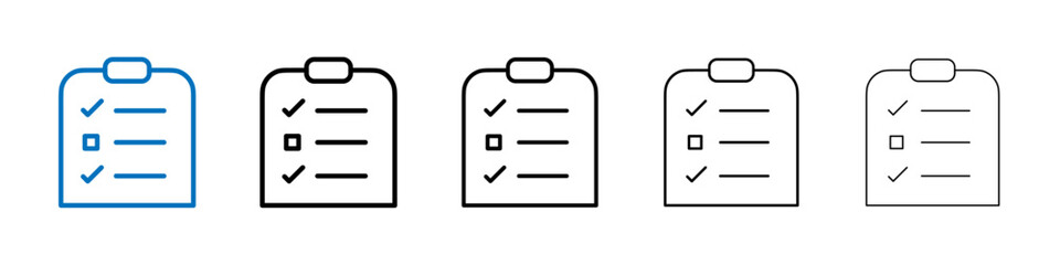 Poster - Planning icon Outline vector logo for web ui