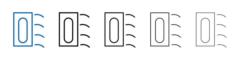 Poster - Plastering process icon Outline vector logo for web ui