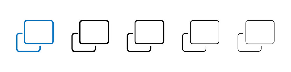 Poster - Pop up icon Outline vector logo for web ui