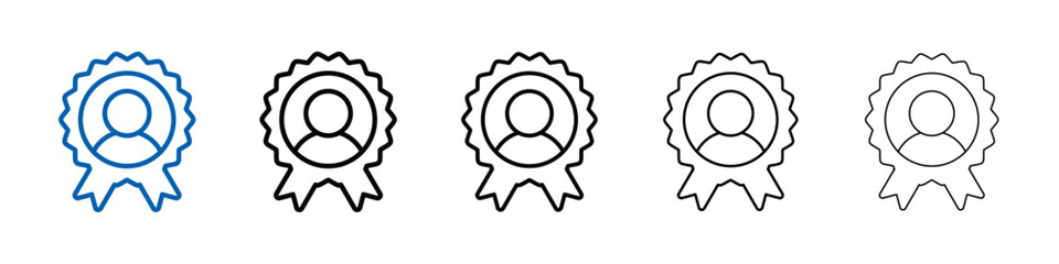 Poster - Premium Customer User Icon Outline vector logo for web ui