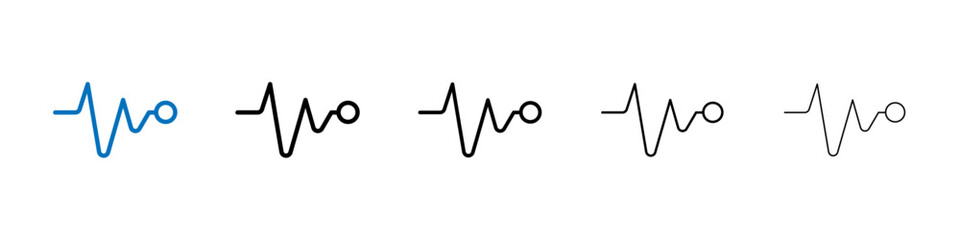 Aufkleber - Pulse icon Outline vector logo for web ui