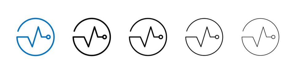 Aufkleber - Pulse icon Outline vector logo for web ui