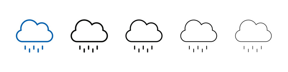 Poster - Rain icon Outline vector logo for web ui
