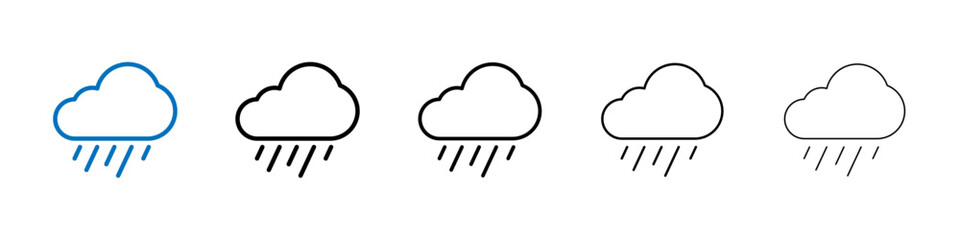 Poster - Rain icon Outline vector logo for web ui