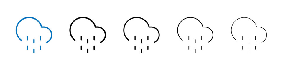 Poster - Rainy icon Outline vector logo for web ui