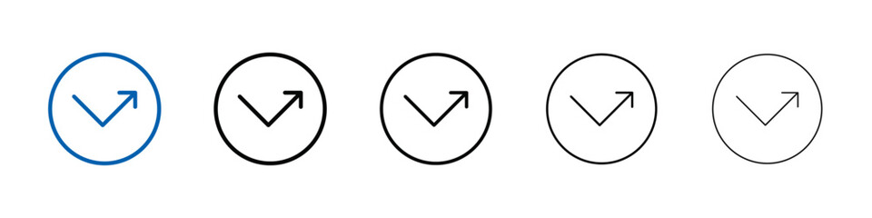 Aufkleber - rebound icon Outline vector logo for web ui