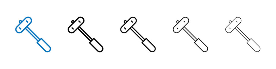 Poster - Reflex hammer icon Outline vector logo for web ui