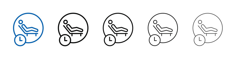 Poster - Relaxation icon Outline vector logo for web ui