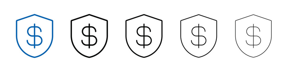 Poster - Secure payment icon Outline vector logo for web ui