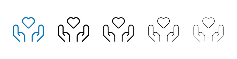 Poster - Selfcare icon Outline vector logo for web ui