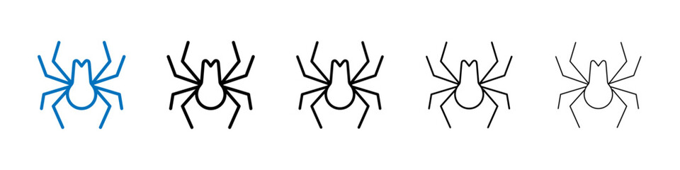 Poster - Spider icon Outline vector logo for web ui