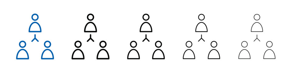 Poster - stakeholders icon Outline vector logo for web ui
