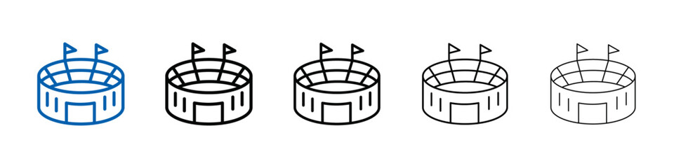 Poster - stadium icon Outline vector logo for web ui