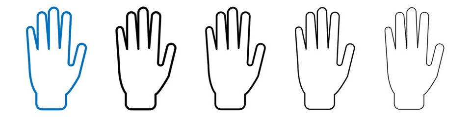 Aufkleber - Stop icon Outline vector logo for web ui