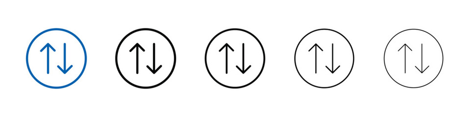Poster - Swap icon Outline vector logo for web ui