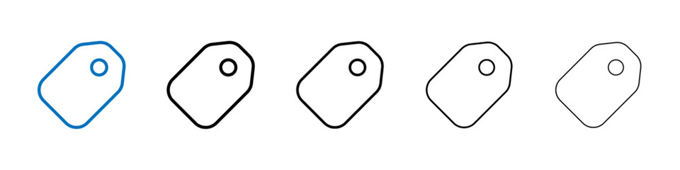 Poster - Tag icon Outline vector logo for web ui
