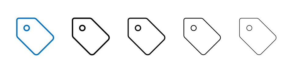 Poster - Tag icon Outline vector logo for web ui