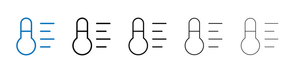 Poster - Temperature icon Outline vector logo for web ui