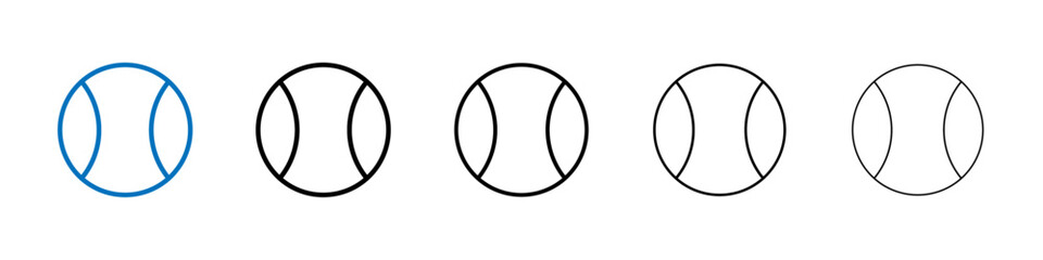 Poster - Tennis ball icon Outline vector logo for web ui