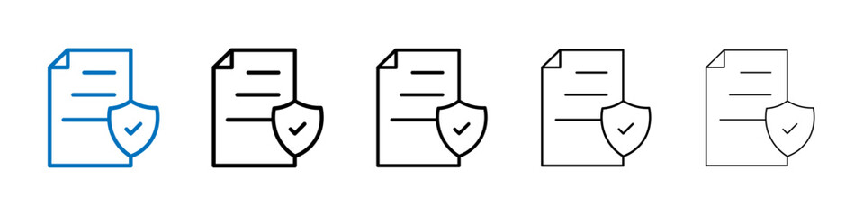 Poster - Terms and Conditions Icon Outline vector logo for web ui