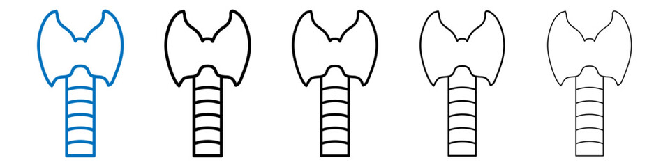 Poster - Thyroid icon Outline vector logo for web ui