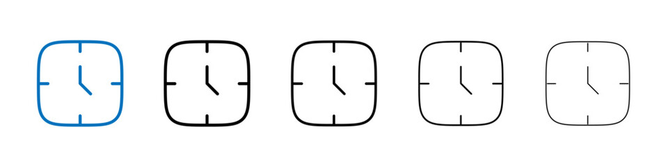 Poster - Time icon Outline vector logo for web ui