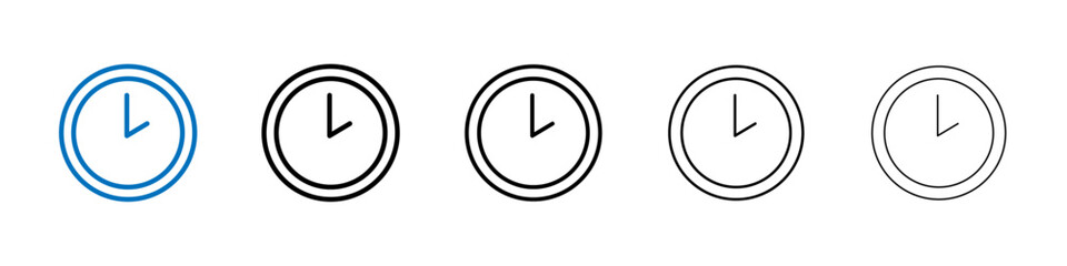 Poster - Time icon Outline vector logo for web ui