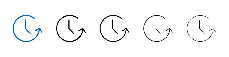 Poster - Time passing icon Outline vector logo for web ui