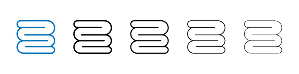 Aufkleber - towels icon Outline vector logo for web ui
