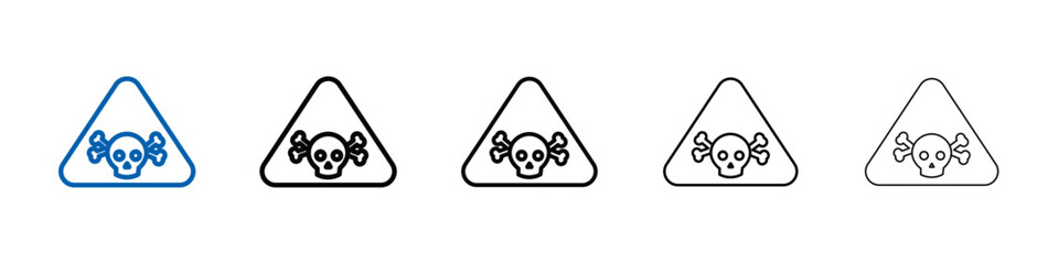 Poster - Toxic product icon Outline vector logo for web ui