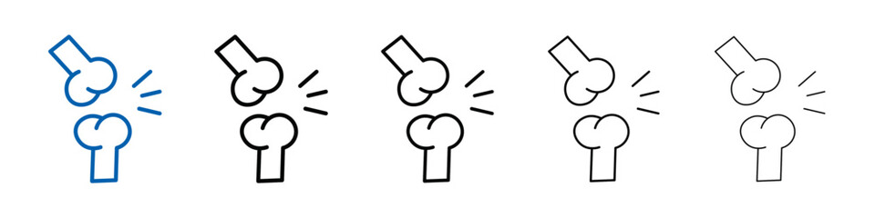 Poster - Treatment arthritis icon Outline vector logo for web ui