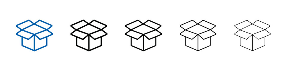 Poster - Unpack icon Outline vector logo for web ui