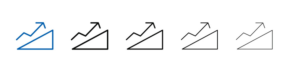 Poster - Uphill icon Outline vector logo for web ui