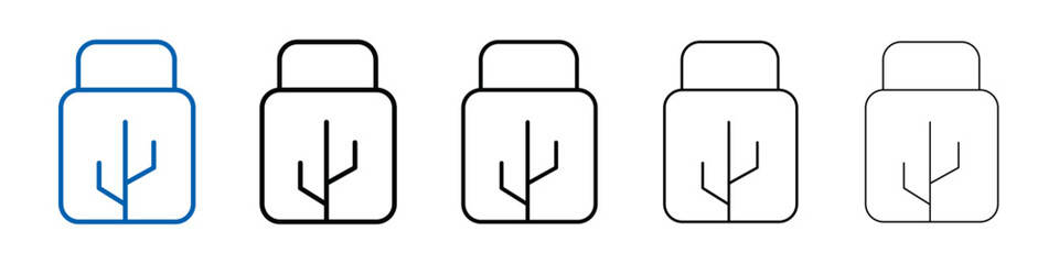 Poster - Usb icon Outline vector logo for web ui