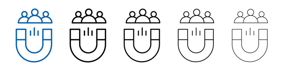 Poster - User Engagement icon Outline vector logo for web ui
