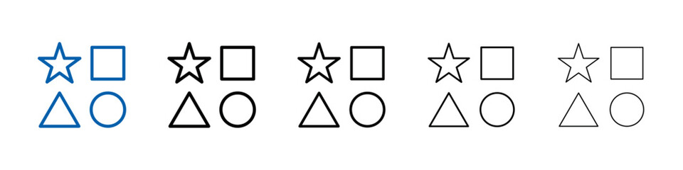 Poster - Variety icon Outline vector logo for web ui