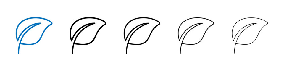 Poster - Vegan icon Outline vector logo for web ui
