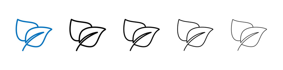 Poster - Vegan icon Outline vector logo for web ui