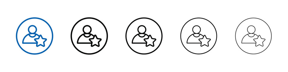 Poster - vip person icon Outline vector logo for web ui