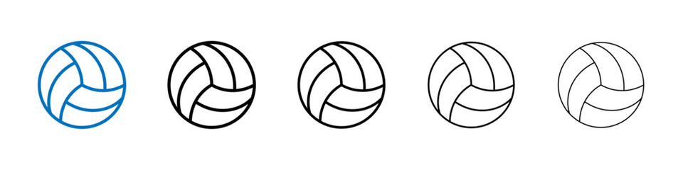 Poster - Volley ball icon Outline vector logo for web ui