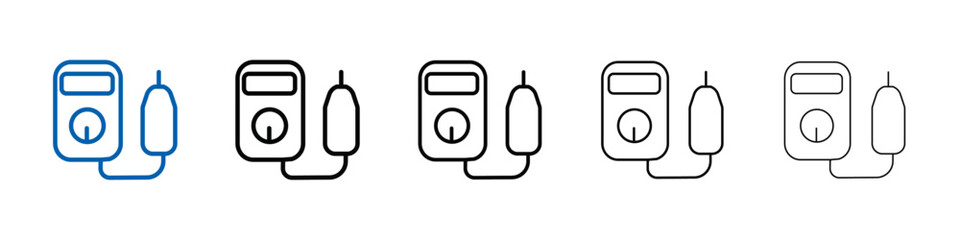 Poster - voltmeter icon Outline vector logo for web ui
