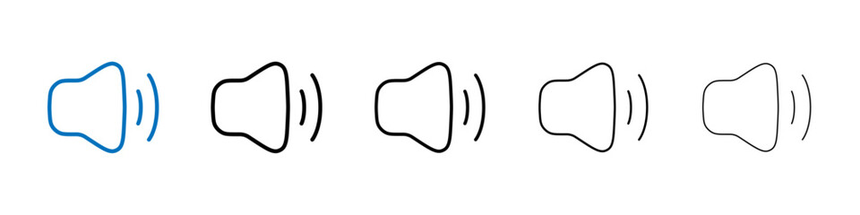 Poster - Volume icon Outline vector logo for web ui