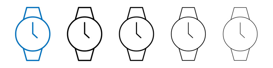 Poster - Watch icon Outline vector logo for web ui