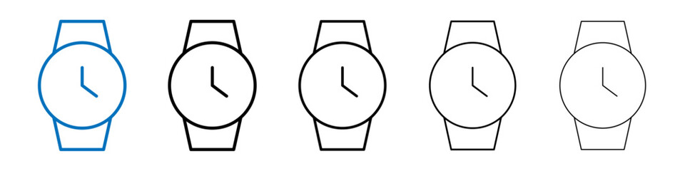 Poster - Watch Icon Outline vector logo for web ui