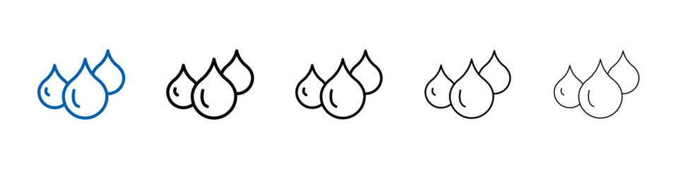 Poster - water drops icon Outline vector logo for web ui