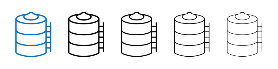 Poster - Water tank icon Outline vector logo for web ui