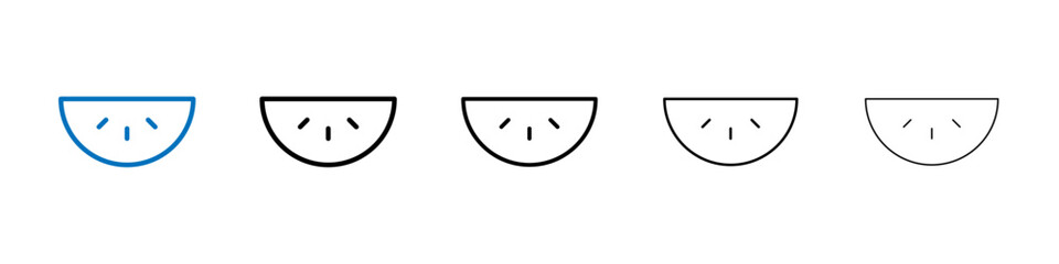Poster - Watermelon icon Outline vector logo for web ui
