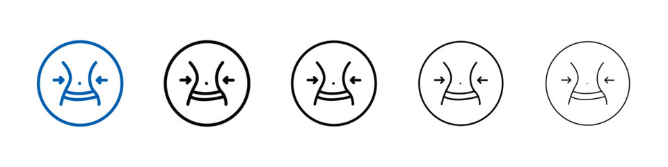 Poster - Weight loss icon Outline vector logo for web ui