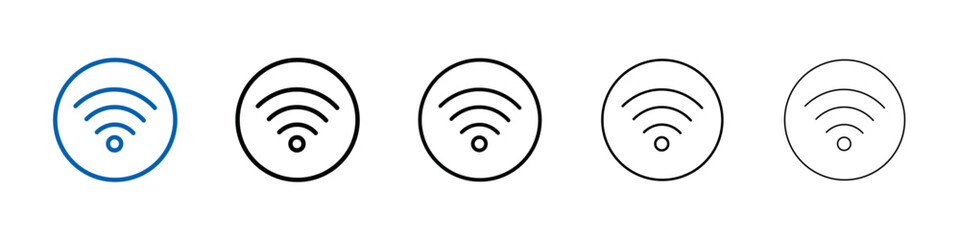 Poster - Wifi icon Outline vector logo for web ui