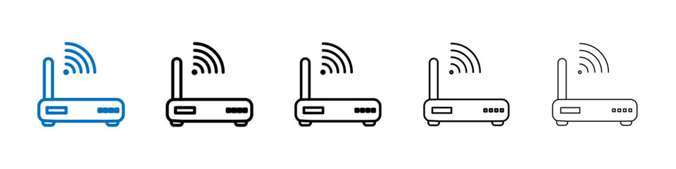 Poster - Wifi modem icon Outline vector logo for web ui